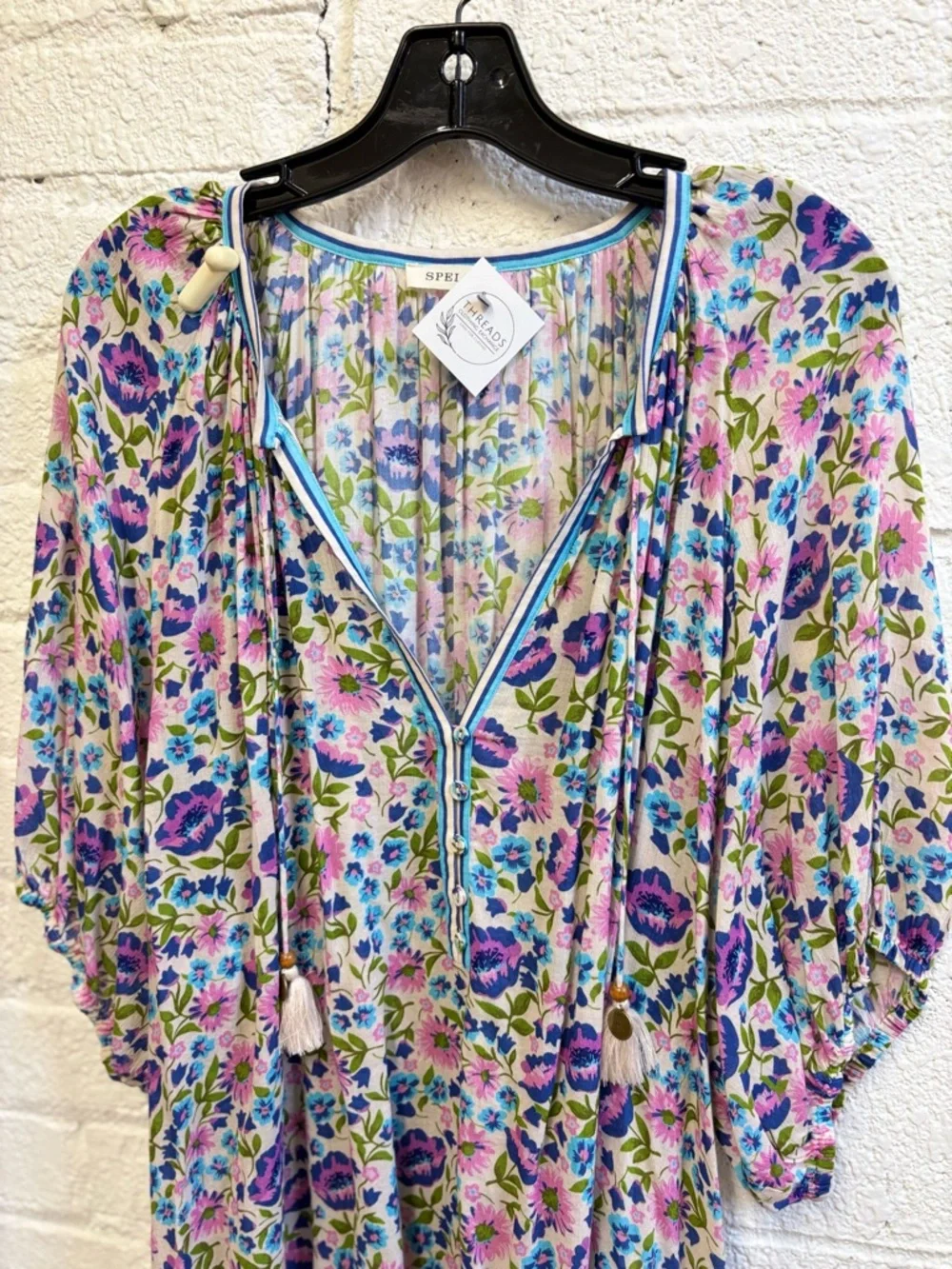 Spell Floral Impala Lily Short Sleeve Blouse
